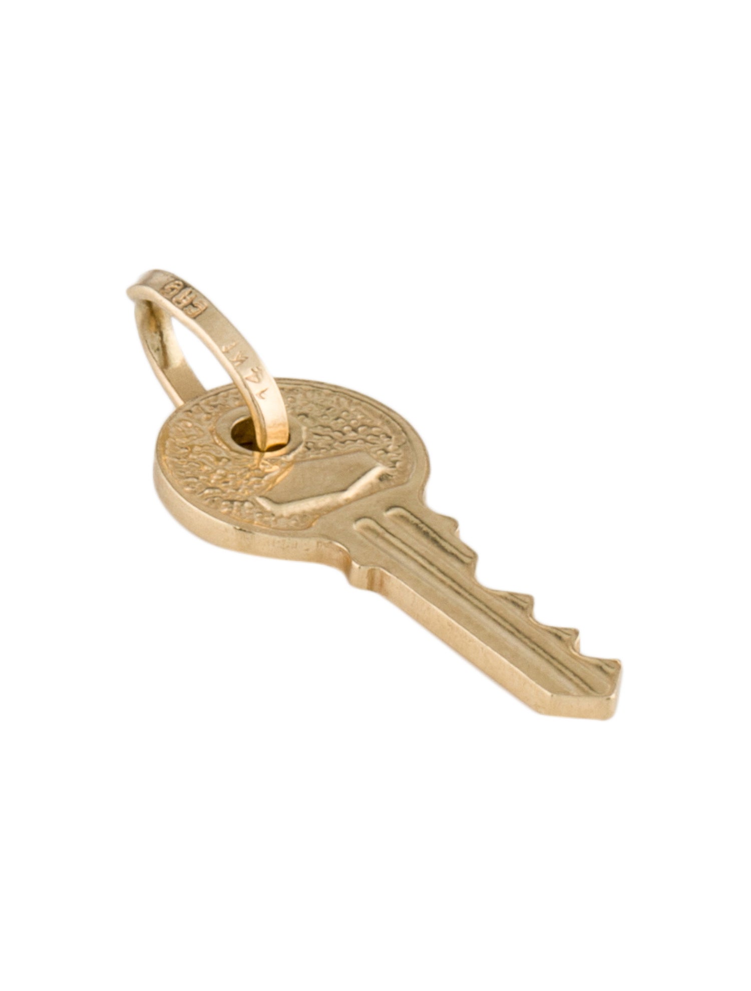 Charm 14K 'Open Your Heart' Key Charm