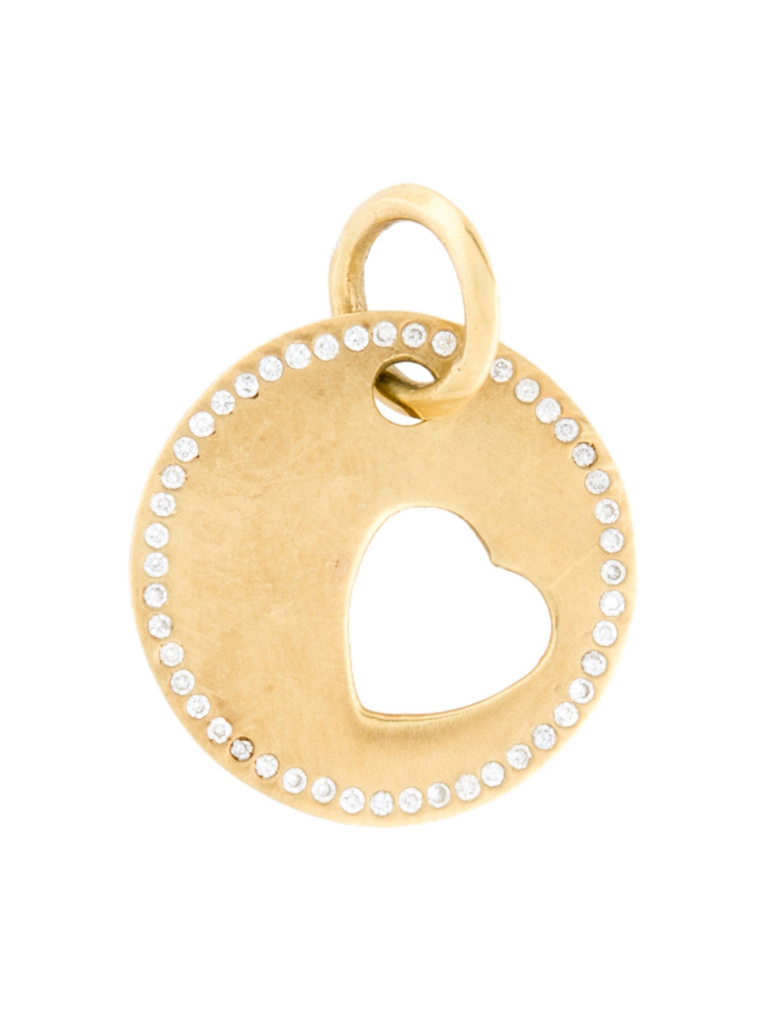 Charm 18K Diamond Heart Charm