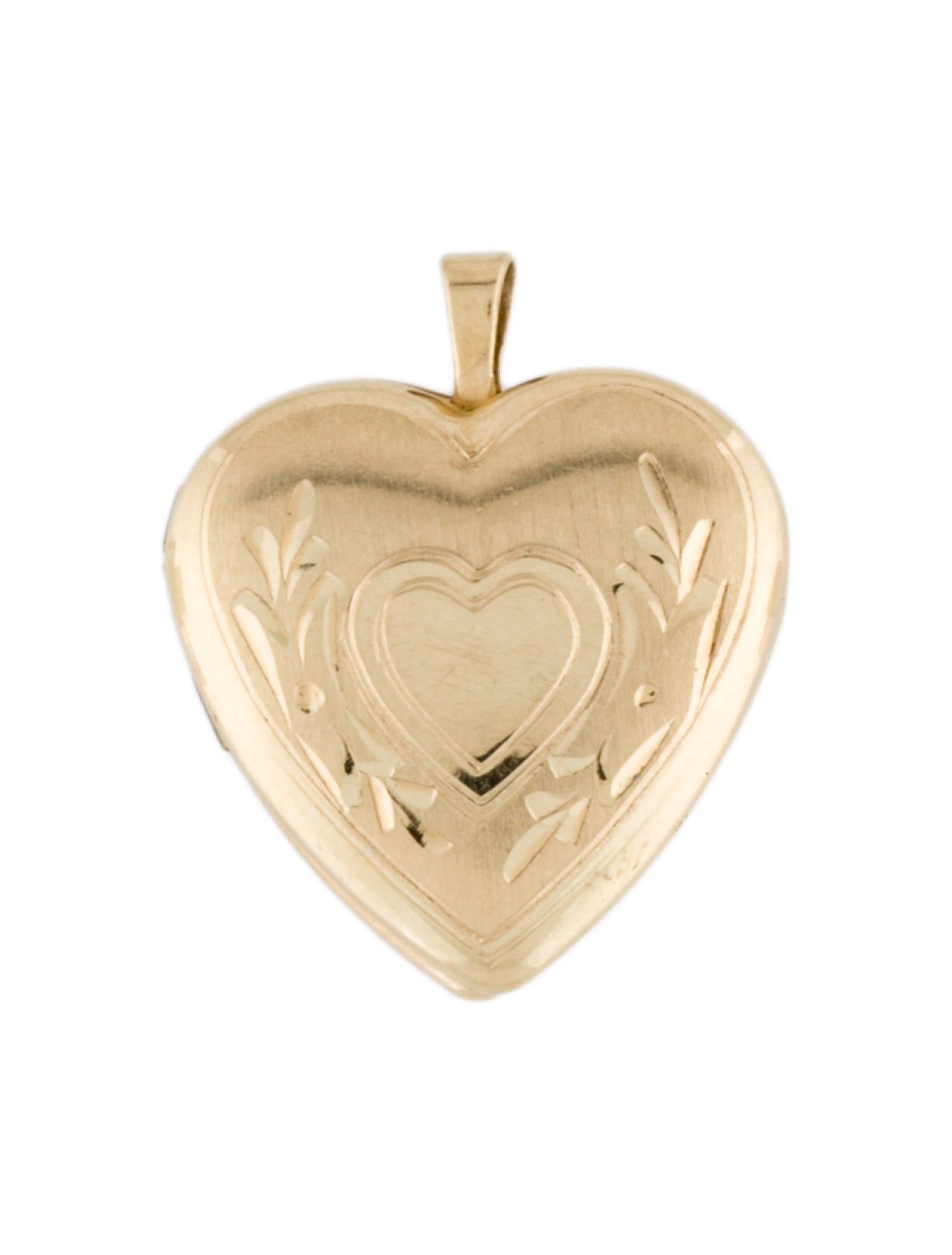 Charm 14K Heart Locket Pendant