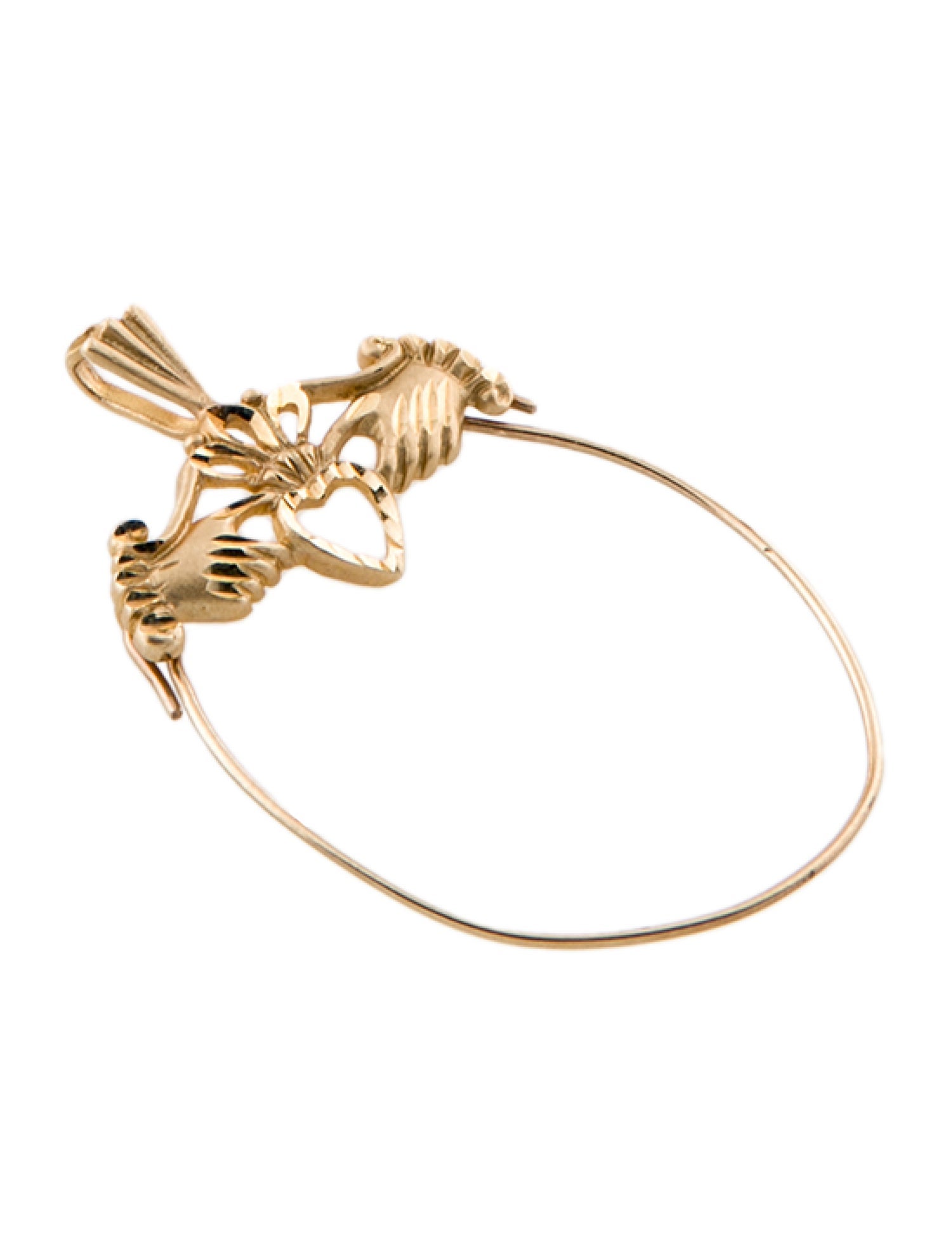 Charm 14K Heart Pendant