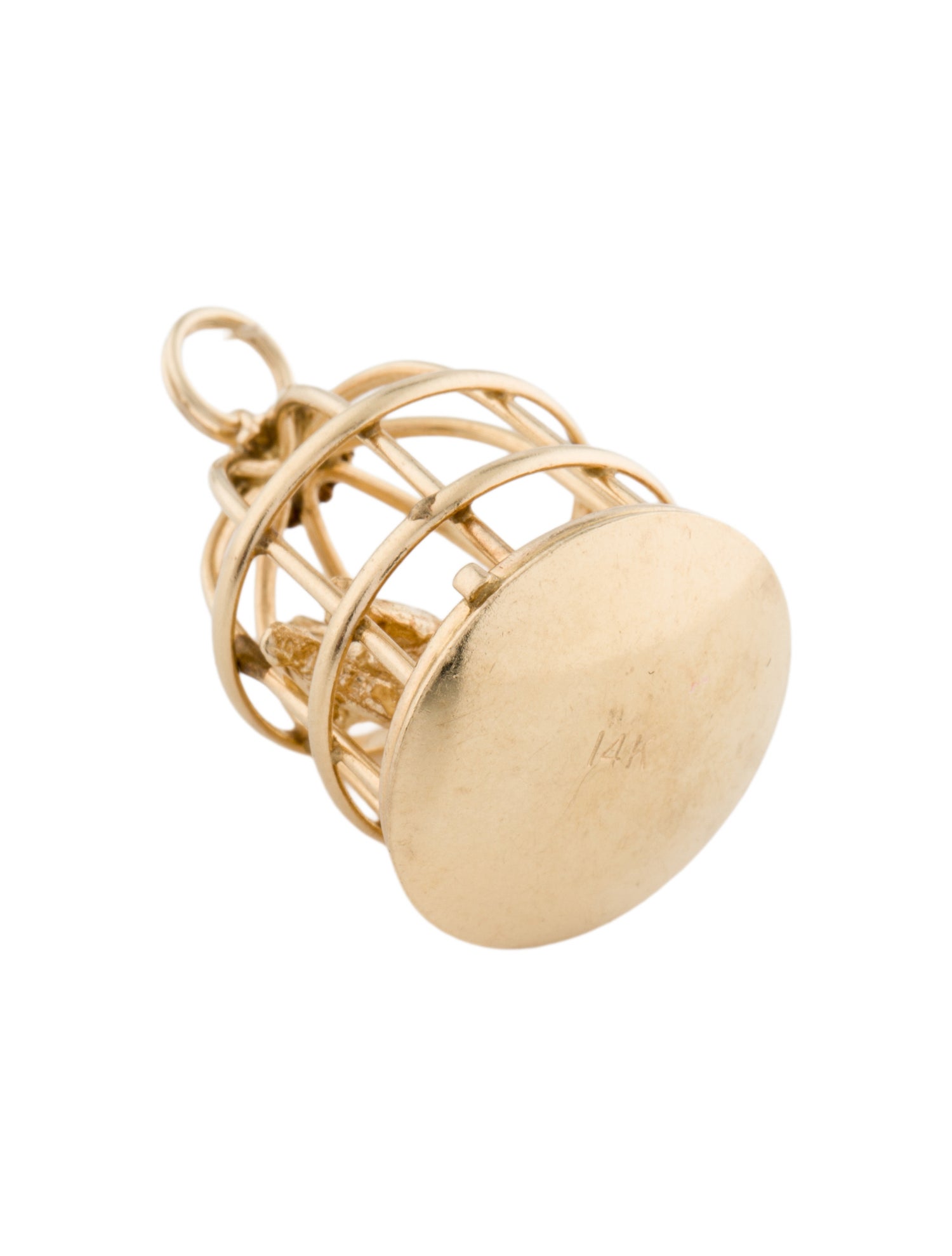 Charm 14K Animal Cage Charm