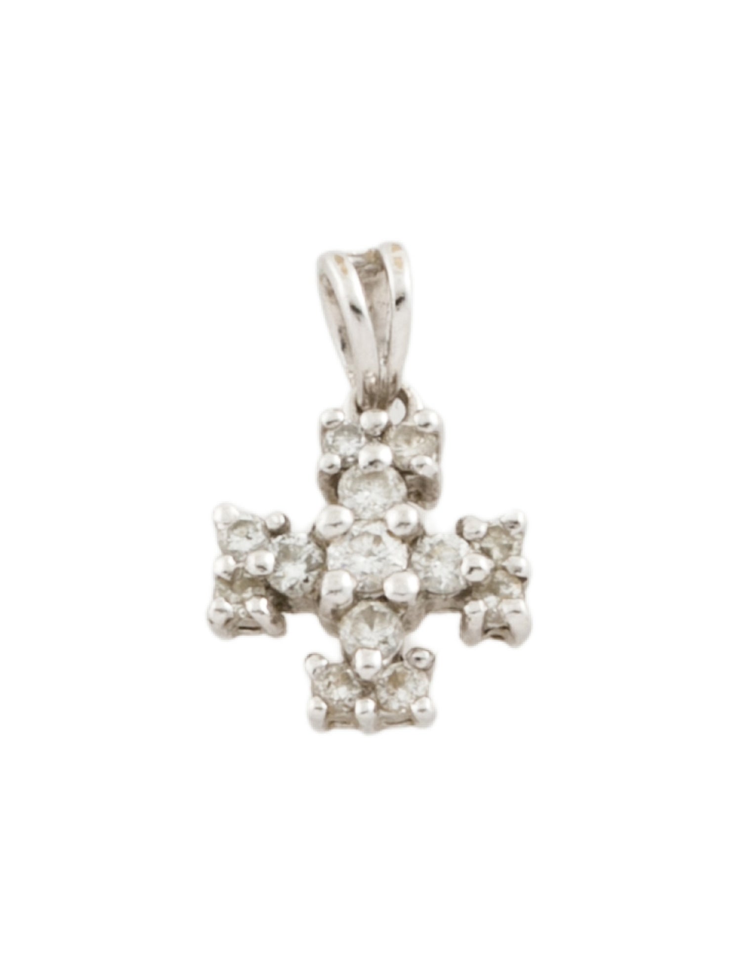 Charm 18K Diamond Cross
