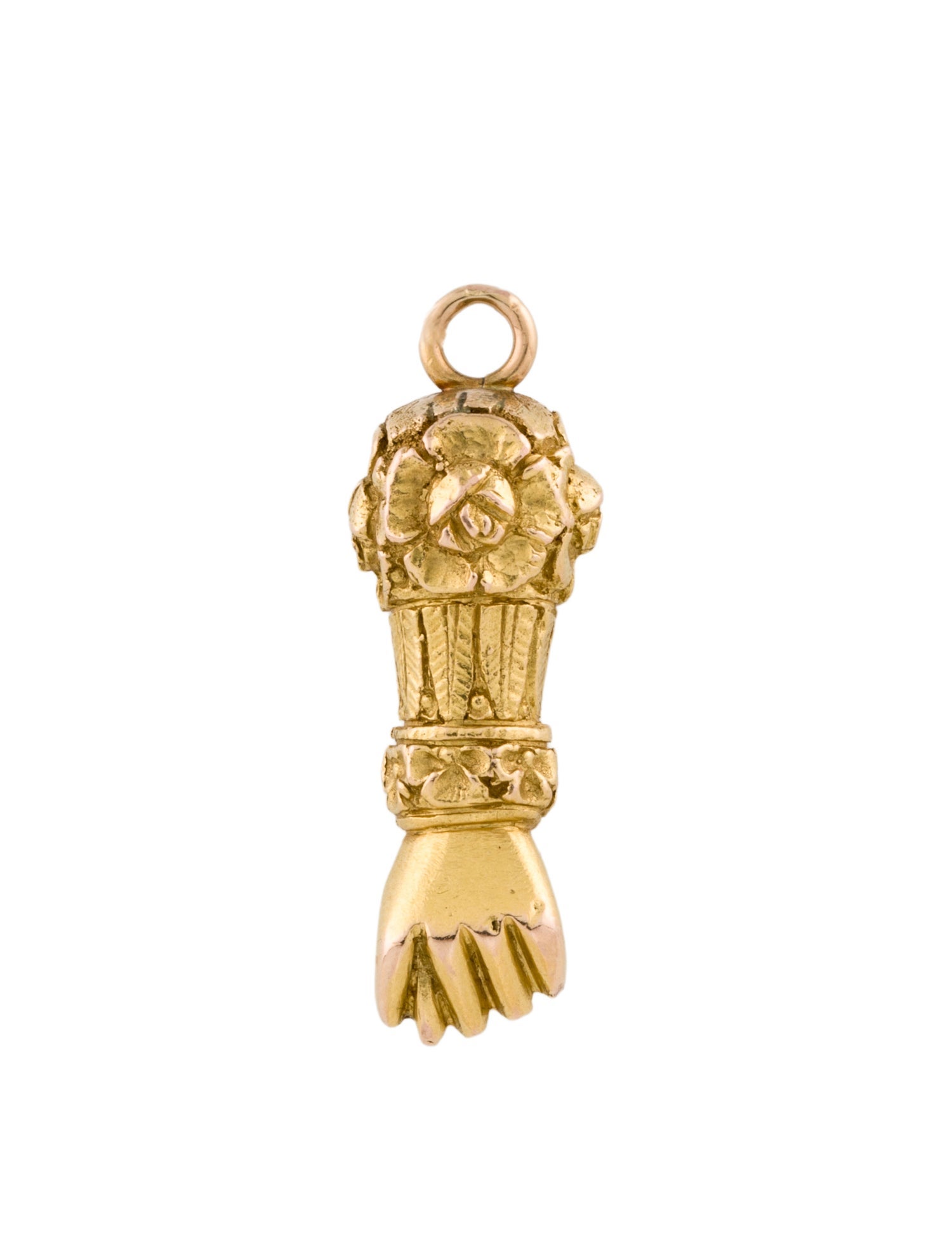 Charm 14K Greek Arm Pendant