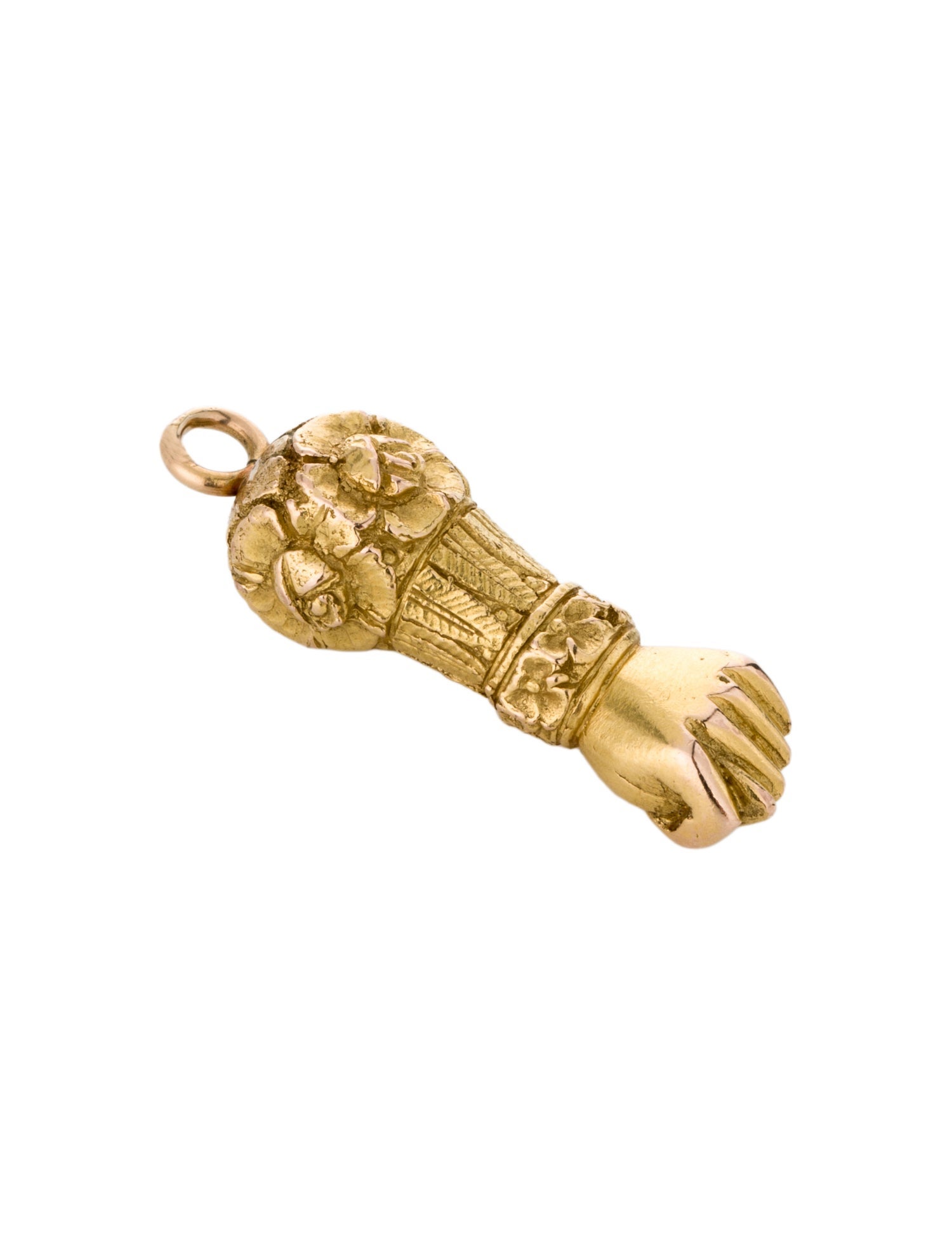 Charm 14K Greek Arm Pendant