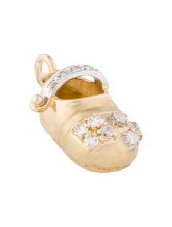 Charm 14K Diamond Shoe Charm