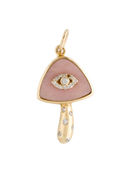 Charm 14K Opal & Diamond Charm
