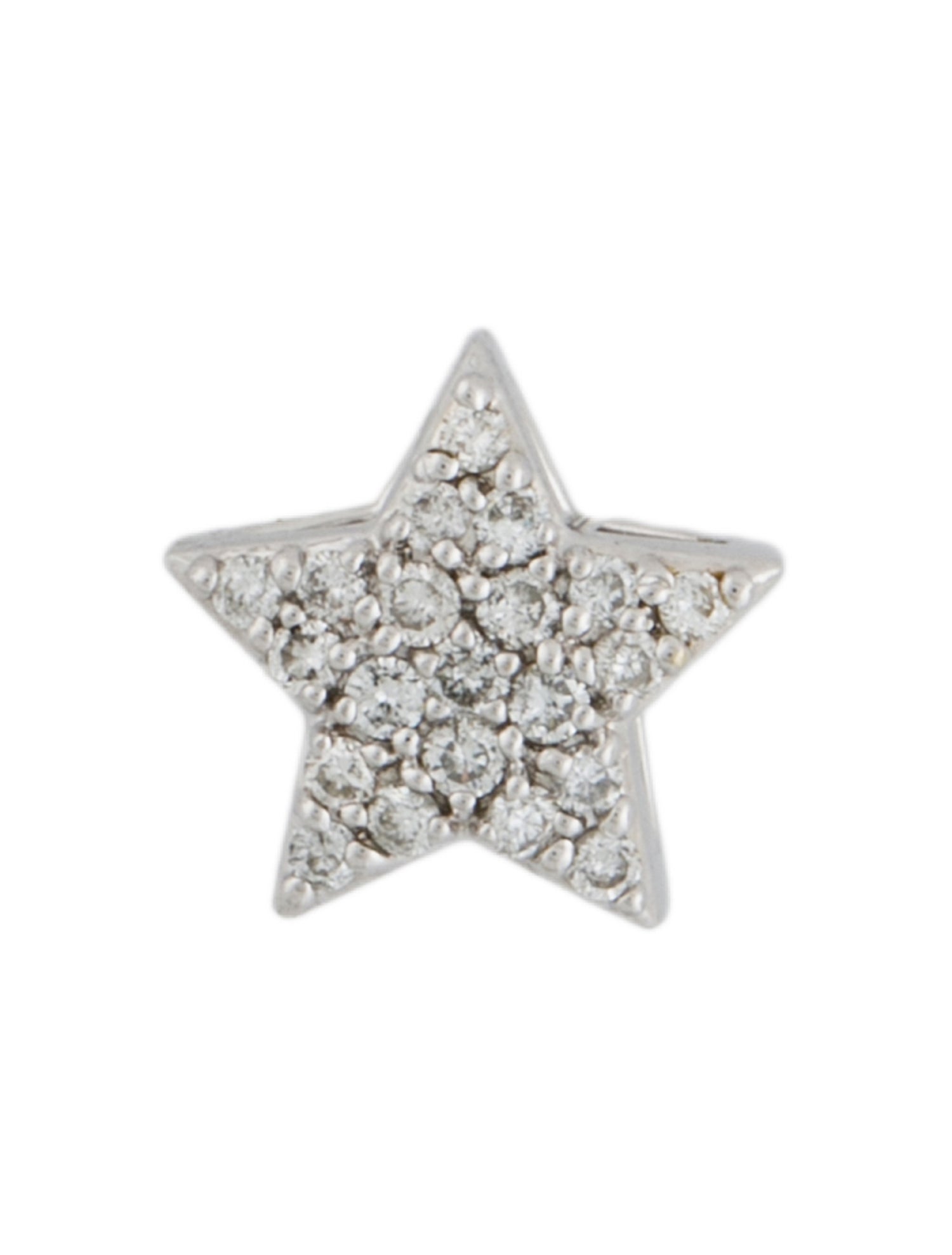 Charm 14K Diamond Star Pendant