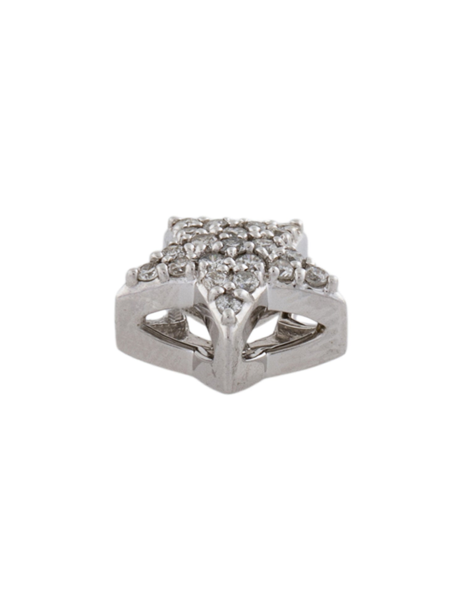 Charm 14K Diamond Star Pendant