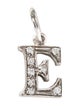 Charm 14K Diamond 'E' Initial Charm