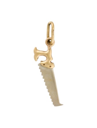 Charm 14K Two-Tone Saw Charm