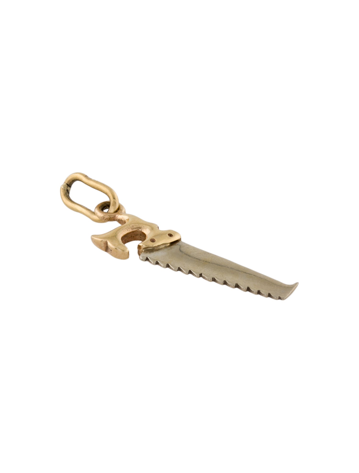 Charm 14K Two-Tone Saw