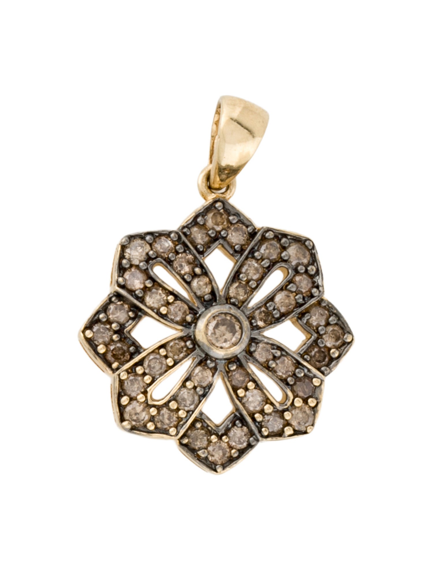 Charm 10K Diamond Pendant