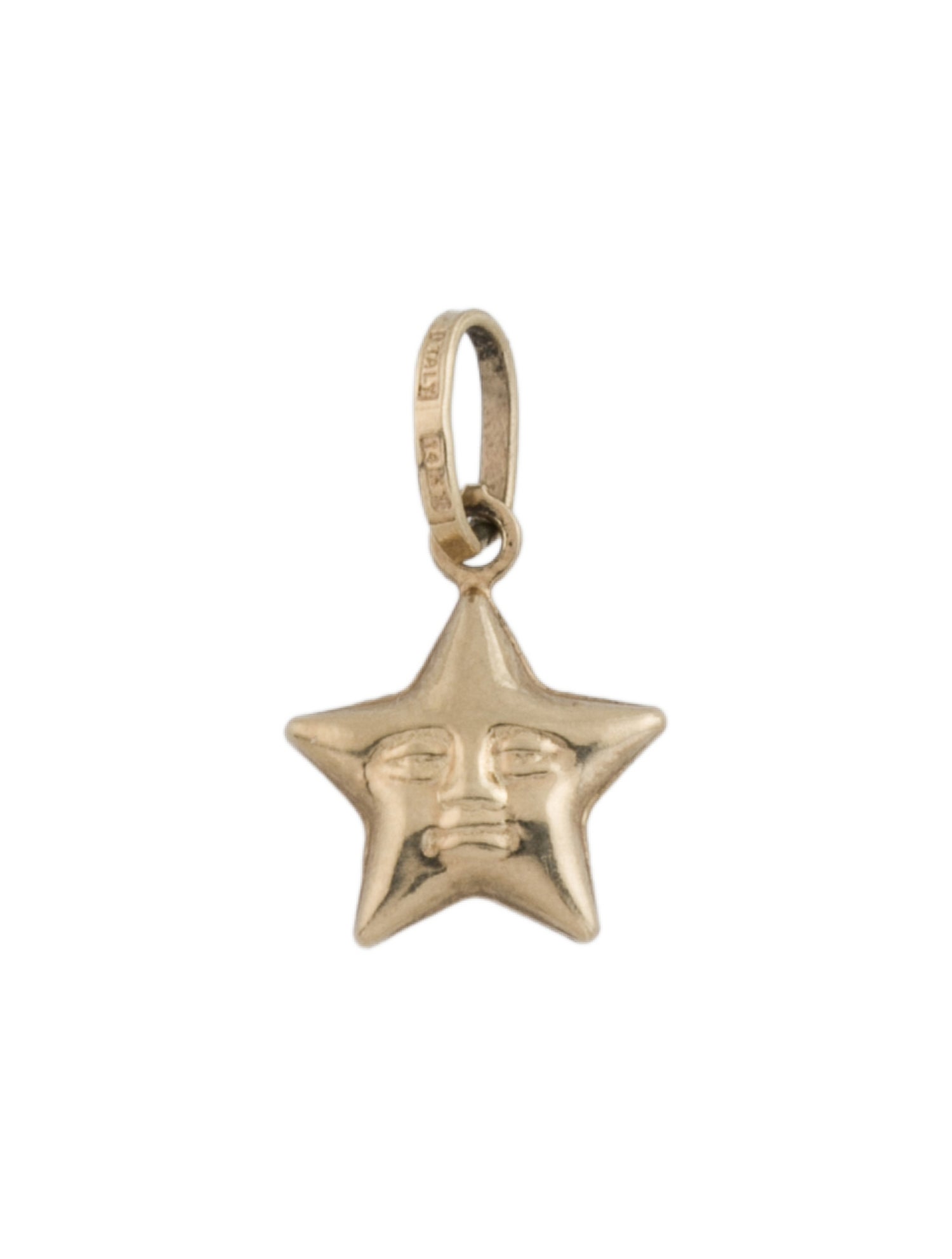 Charm 14K Smiling Star Charm