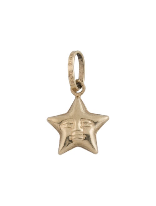 Charm 14K Smiling Star Charm