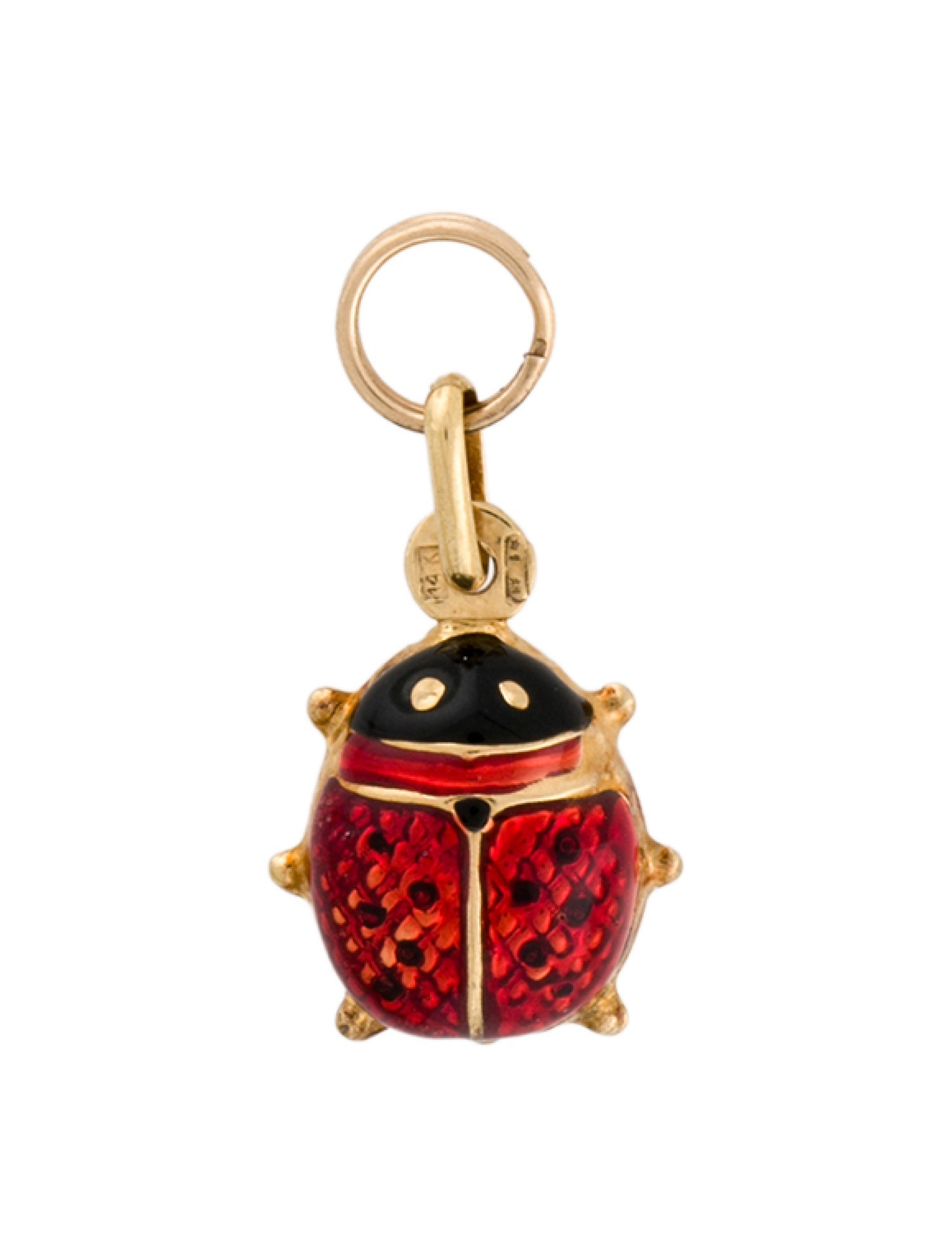 Charm 14K Ladybug