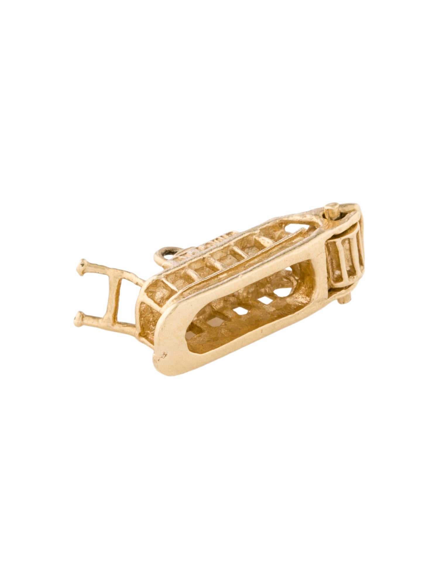 Charm 14K Steamboat Pendant