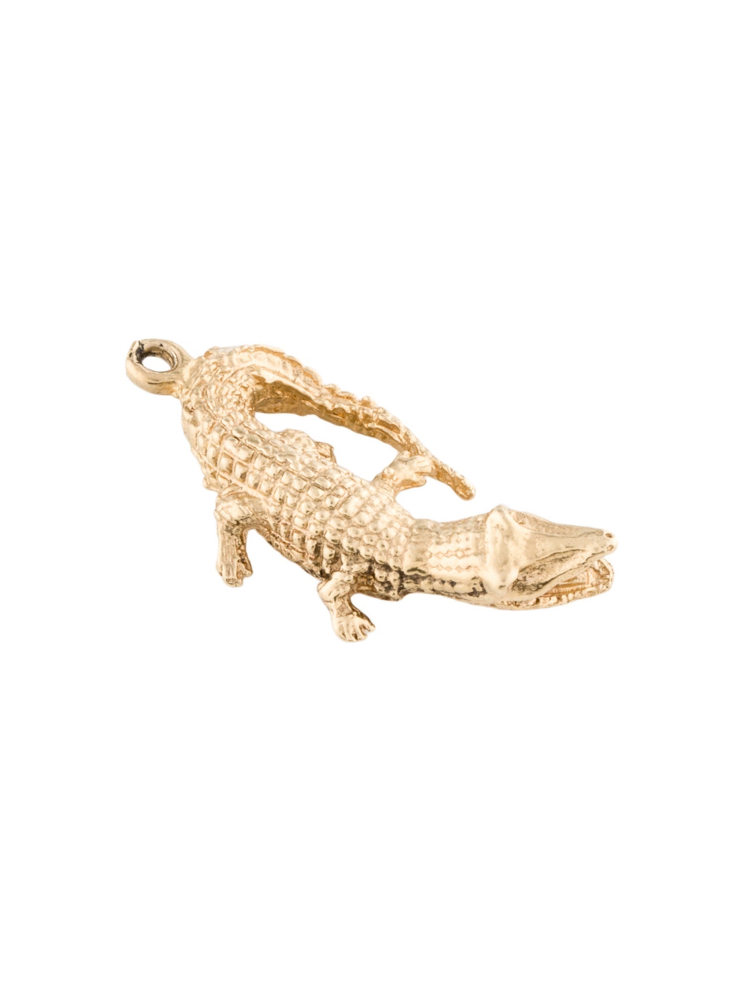 Charm 14K Alligator