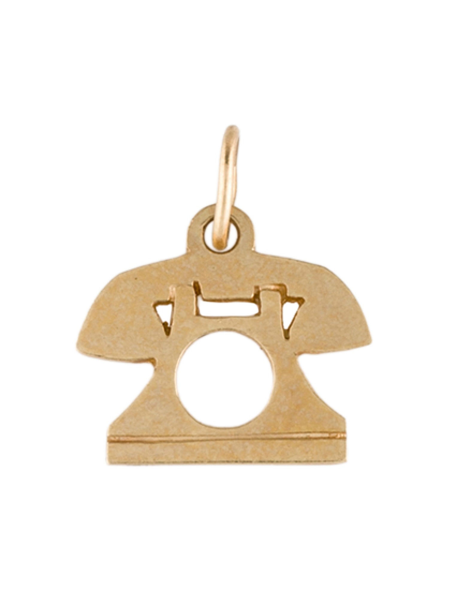 Charm 14K Telephone