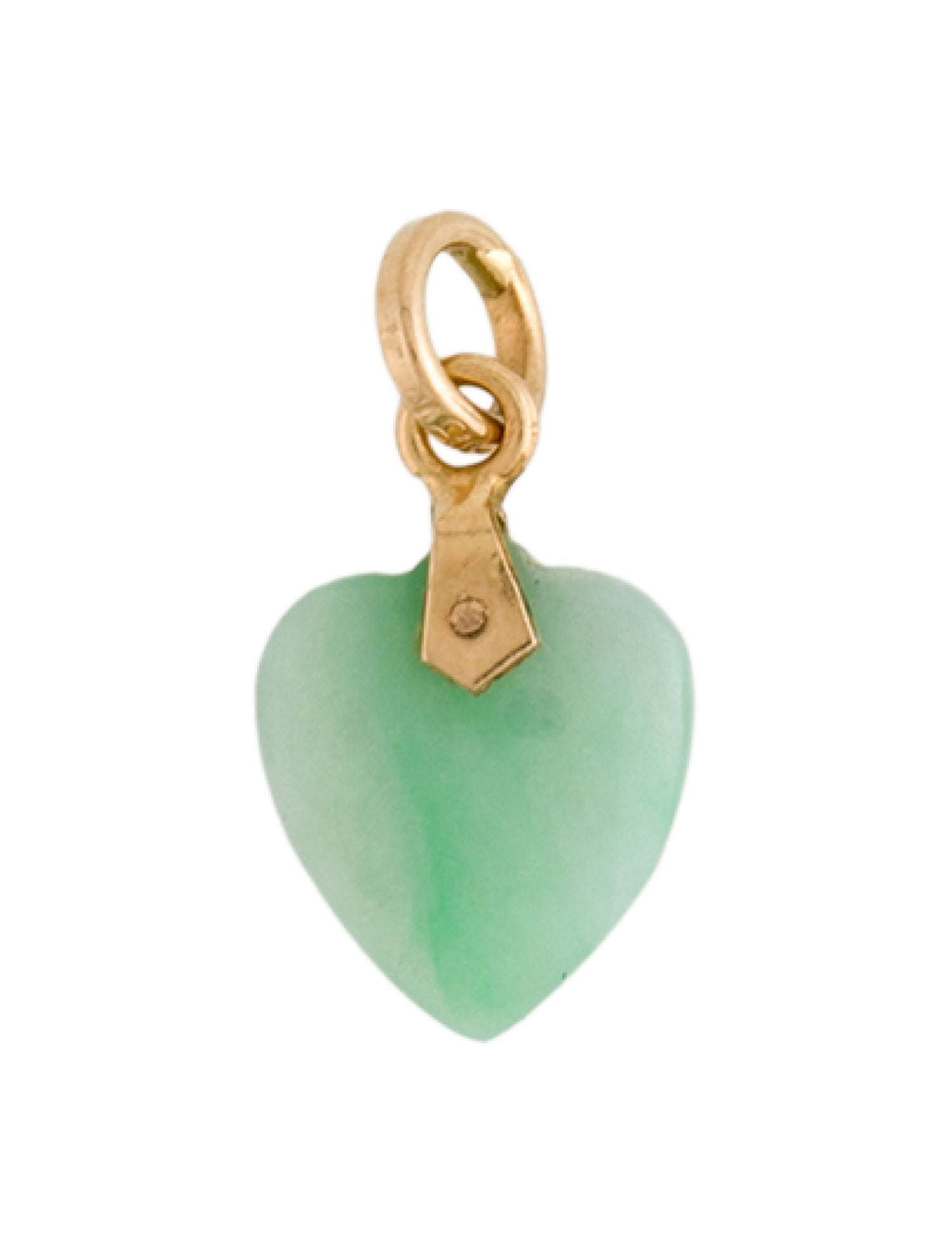 Charm 18K Jadeite Heart