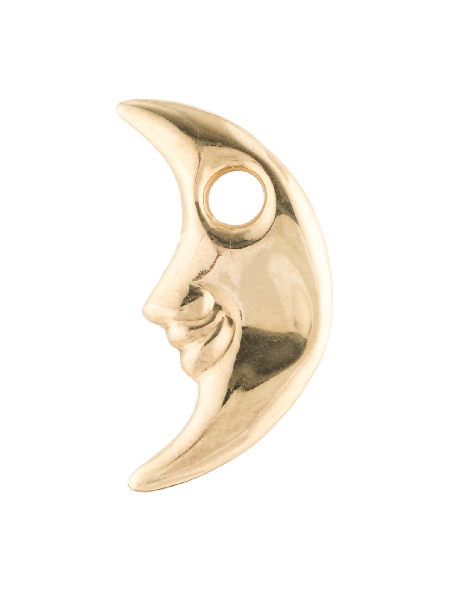 Charm 14K Half Moon Charm