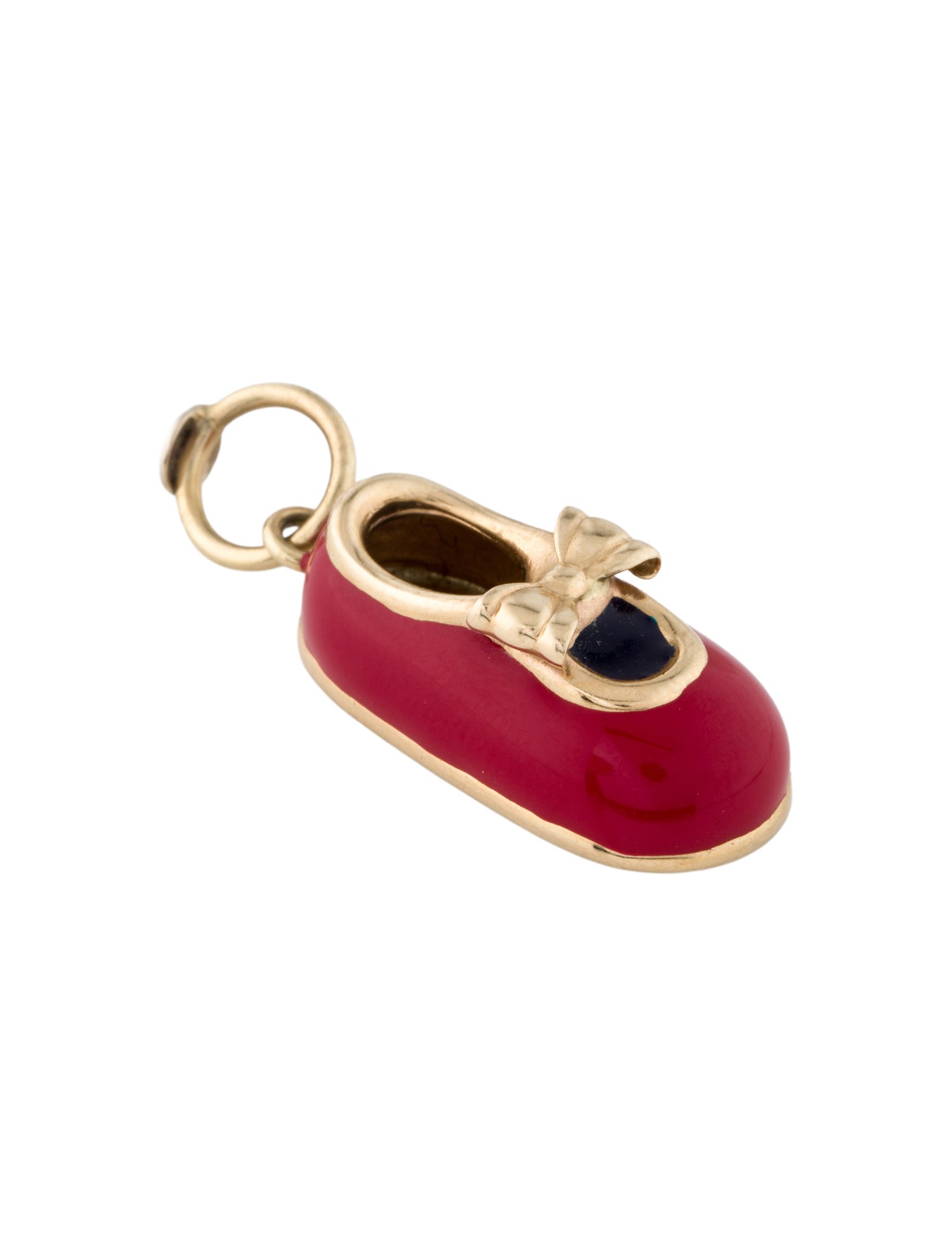 Charm 14K Enamel Shoe