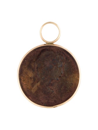 Charm 14K Coin Pendant