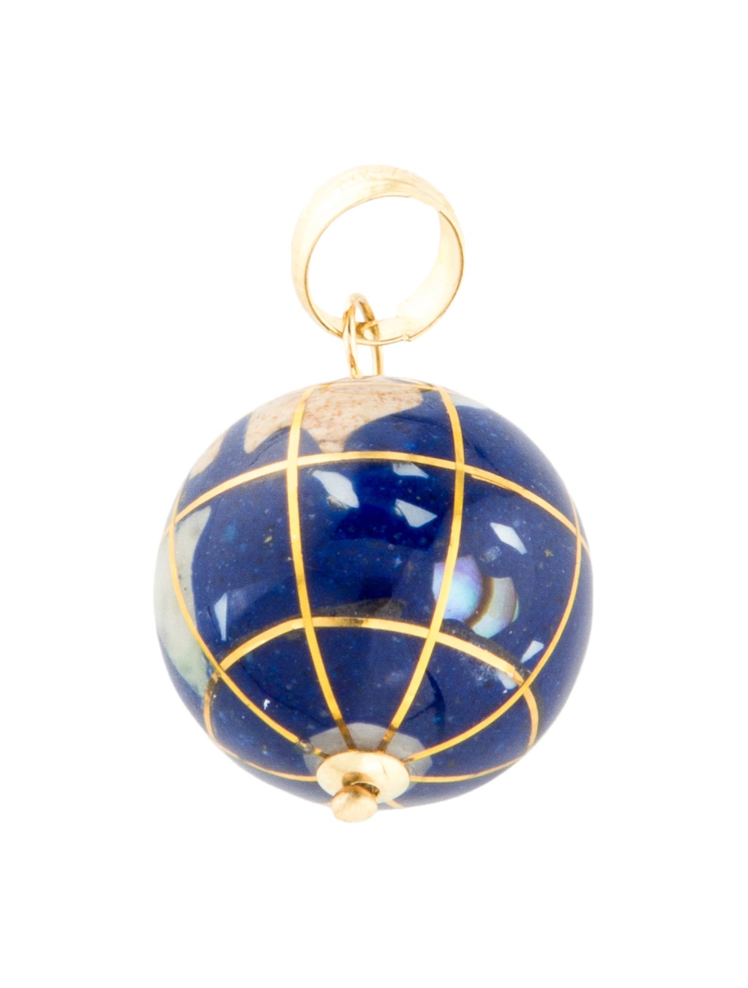 Charm 14K Globe Pendant Necklace