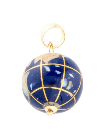 Charm 14K Globe Pendant Necklace