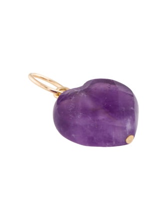 Charm 14K Amethyst Heart Charm