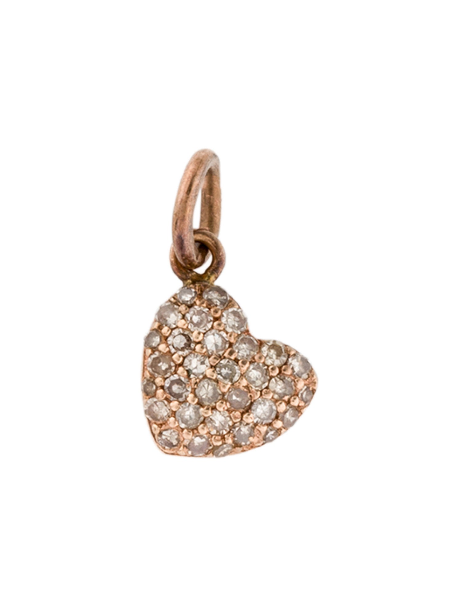 Charm 14K Diamond Heart Charm