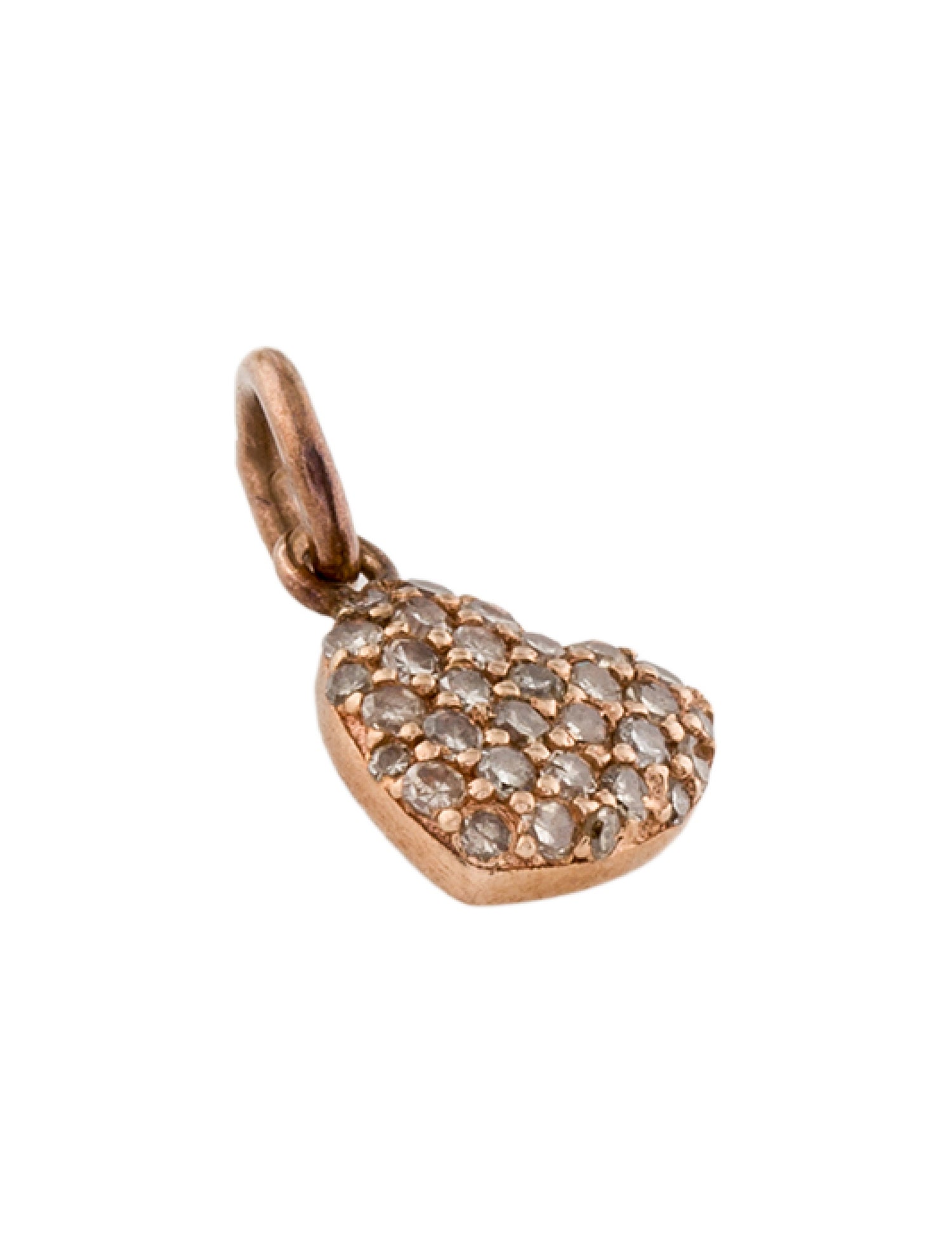 Charm 14K Diamond Heart Charm