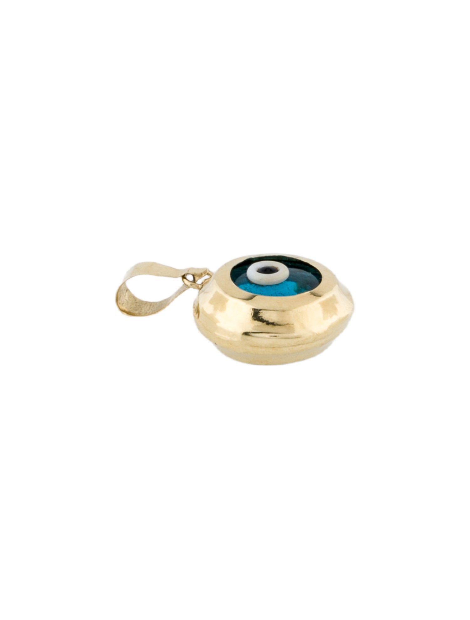 Charm 14K Glass Evil Eye