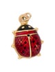 Charm 14K Enamel Lady Bug Charm