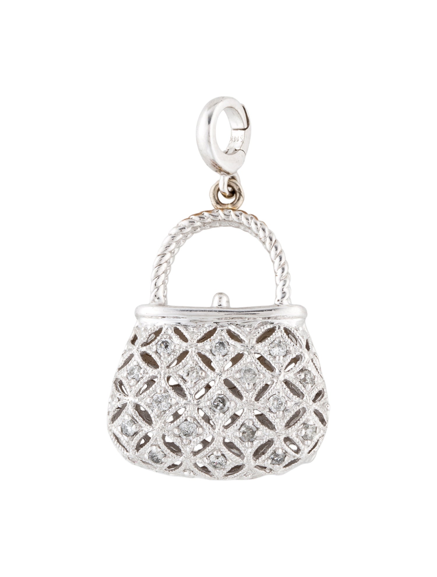 Charm 10K Diamond Handbag