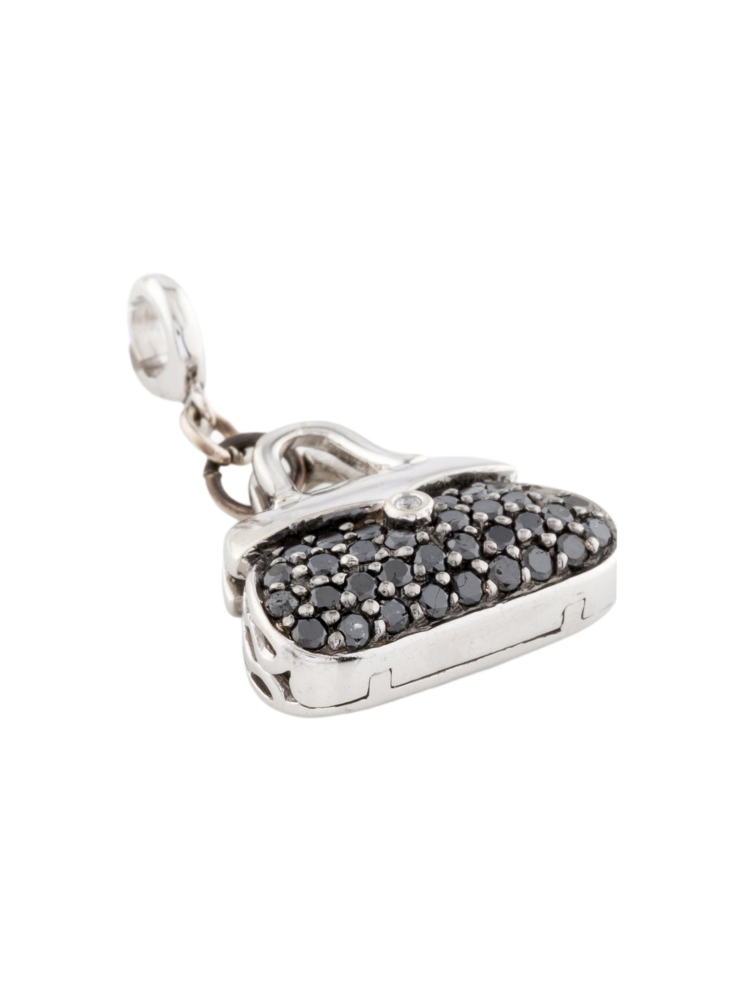 Charm 10K Diamond Bag Charm