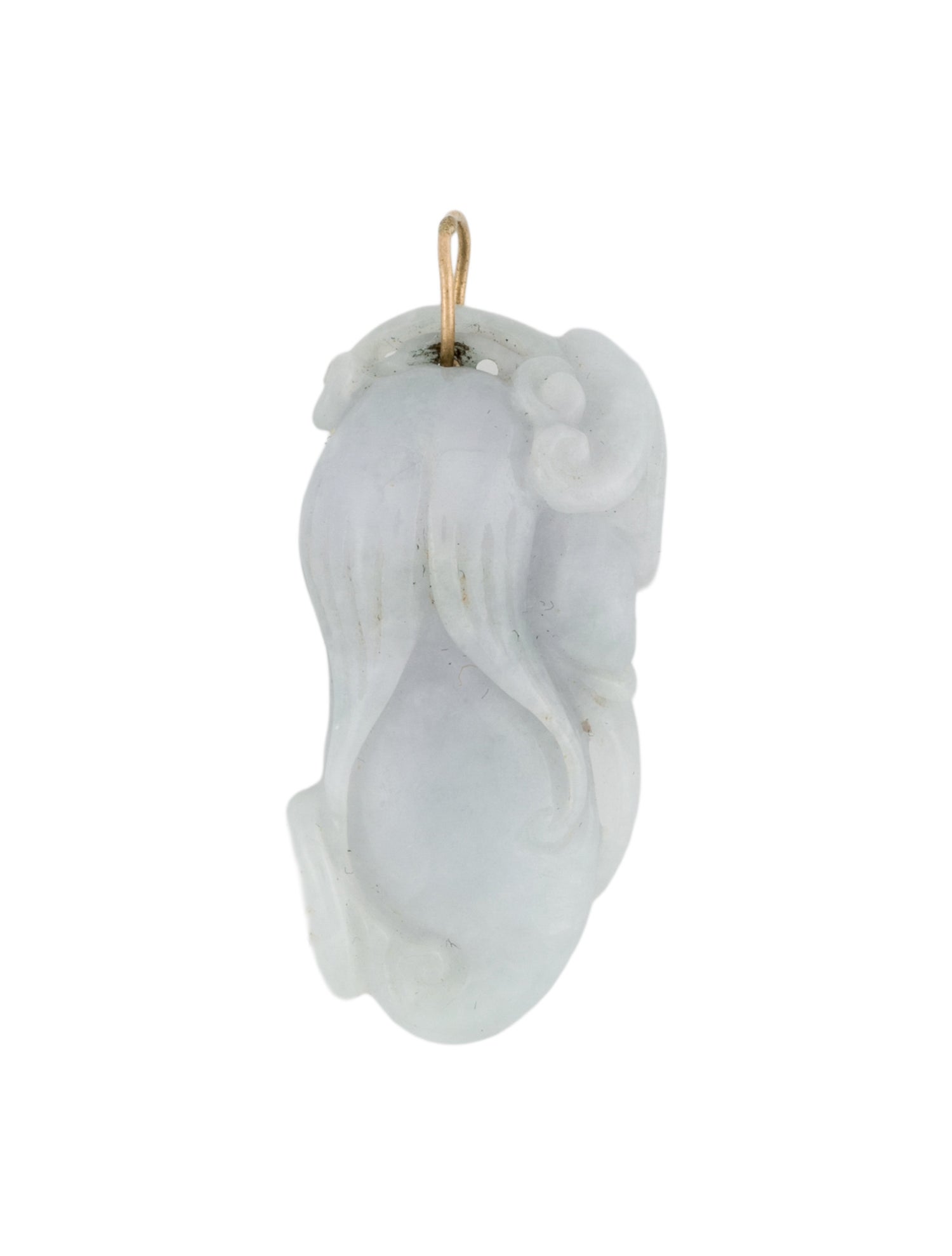 Charm 14K Jadeite Pendant