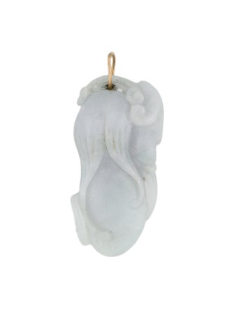 Charm 14K Jadeite Pendant