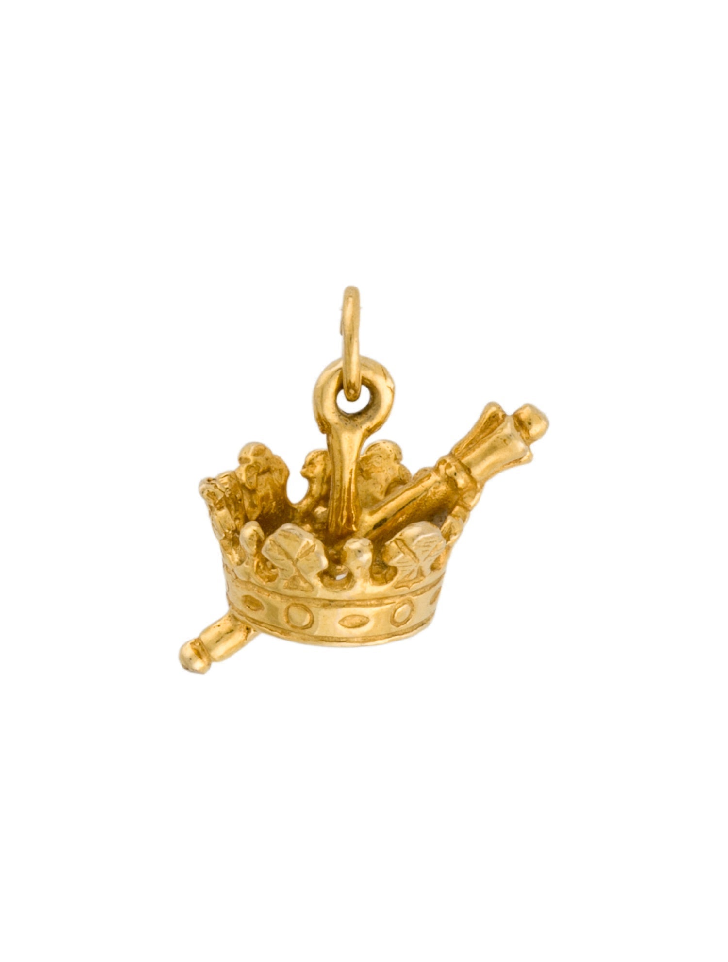 Charm 14K Crown & Scepter
