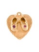 Charm 14K Ruby Baby Shoe Charm