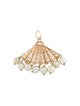 Charm 14K Pearl Fan Pendant