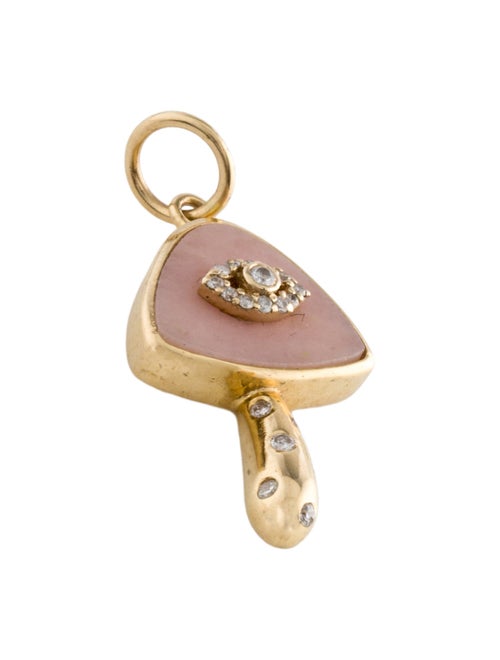 Charm 14K Opal & Diamond Charm