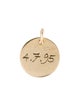 Charm 14K Posh Mommy 'Nicole' Engraved Disc Pendant