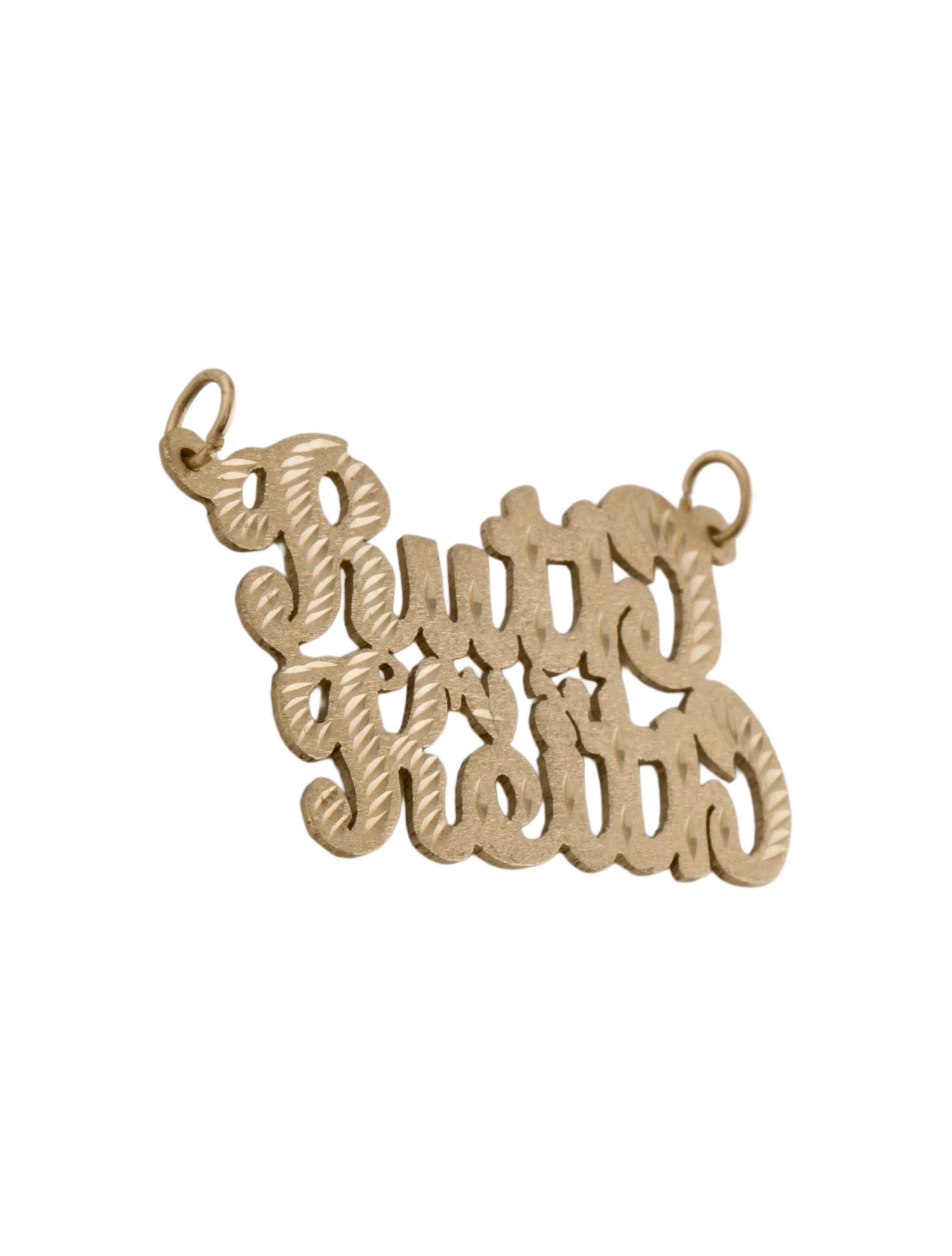 Charm 14K 'Ruth & Keith' Pendant
