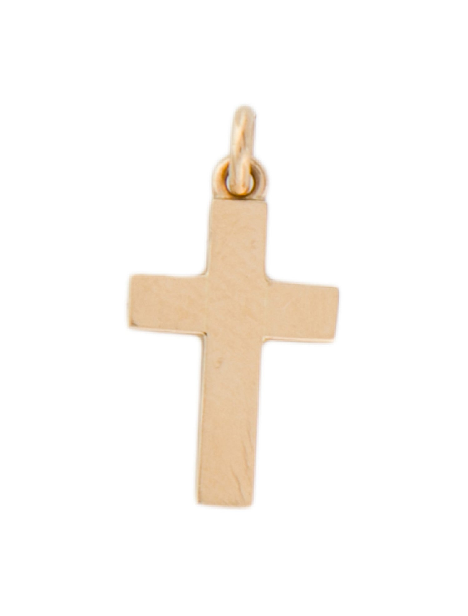Charm 14K 'God Bless' Cross