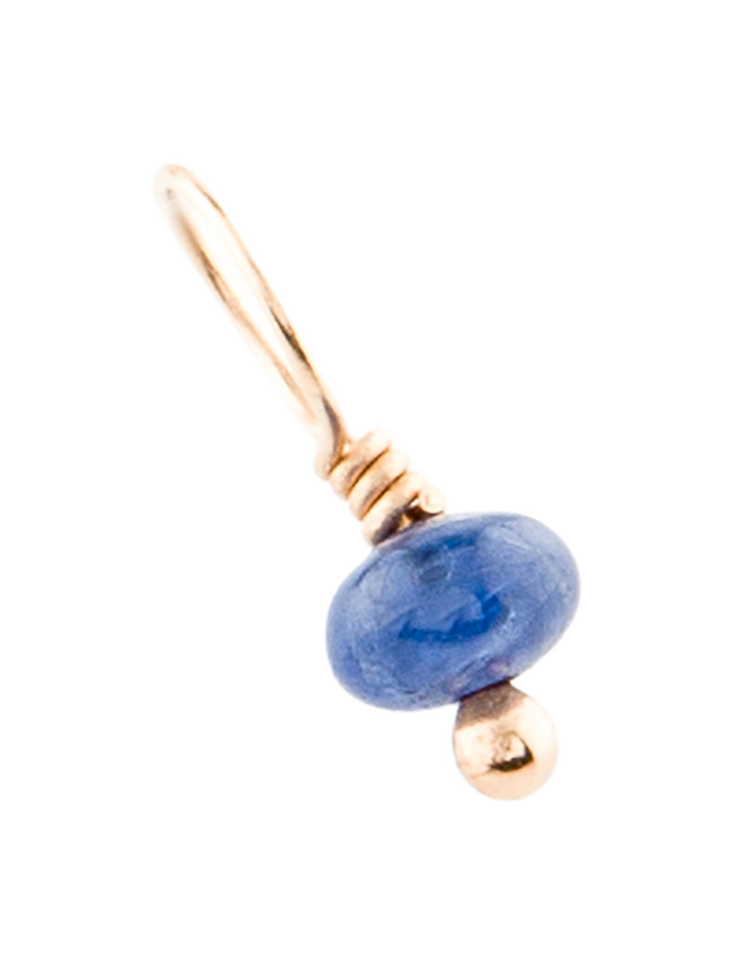 Charm 14K Sapphire Pendant