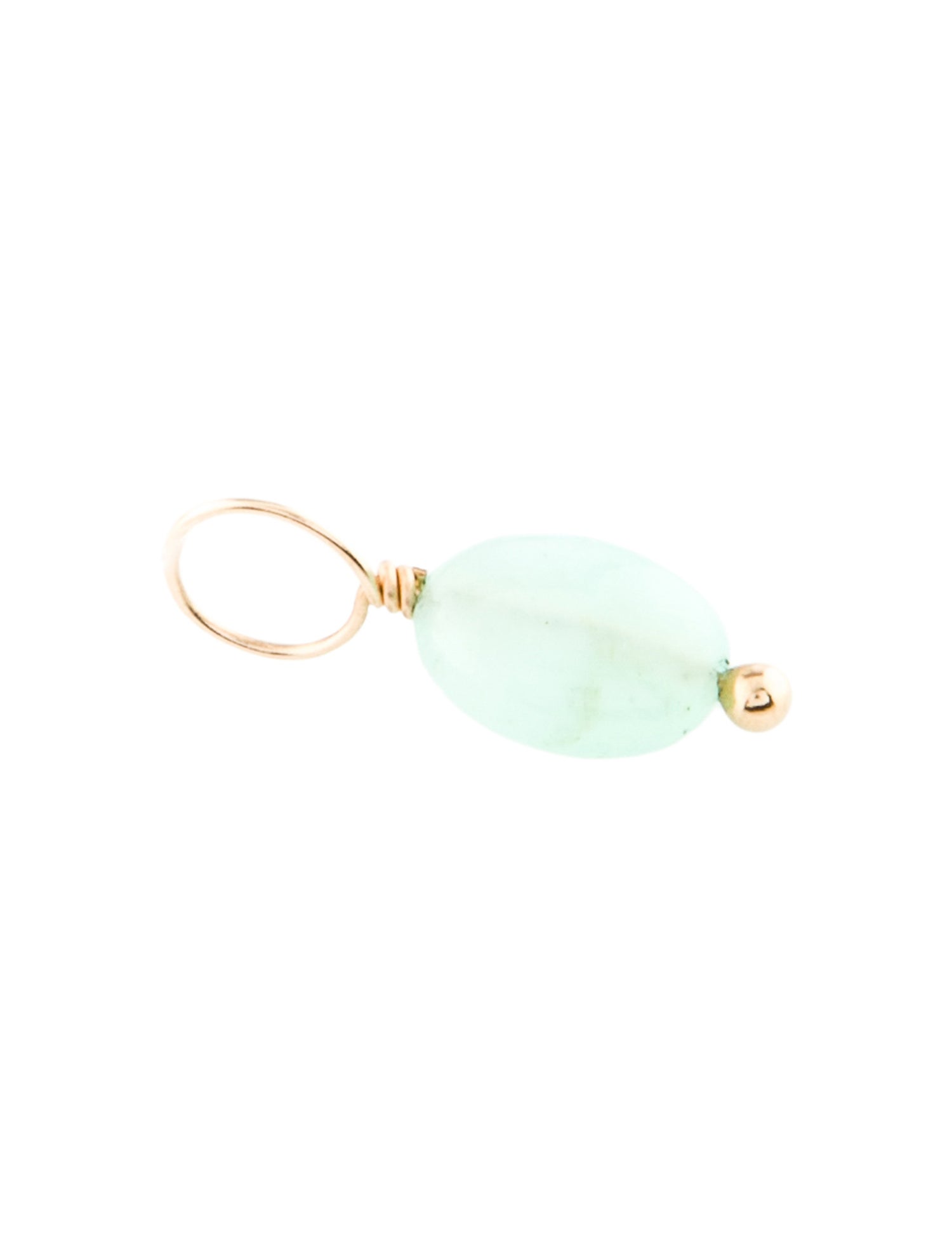 Charm 14K Opal Pendant