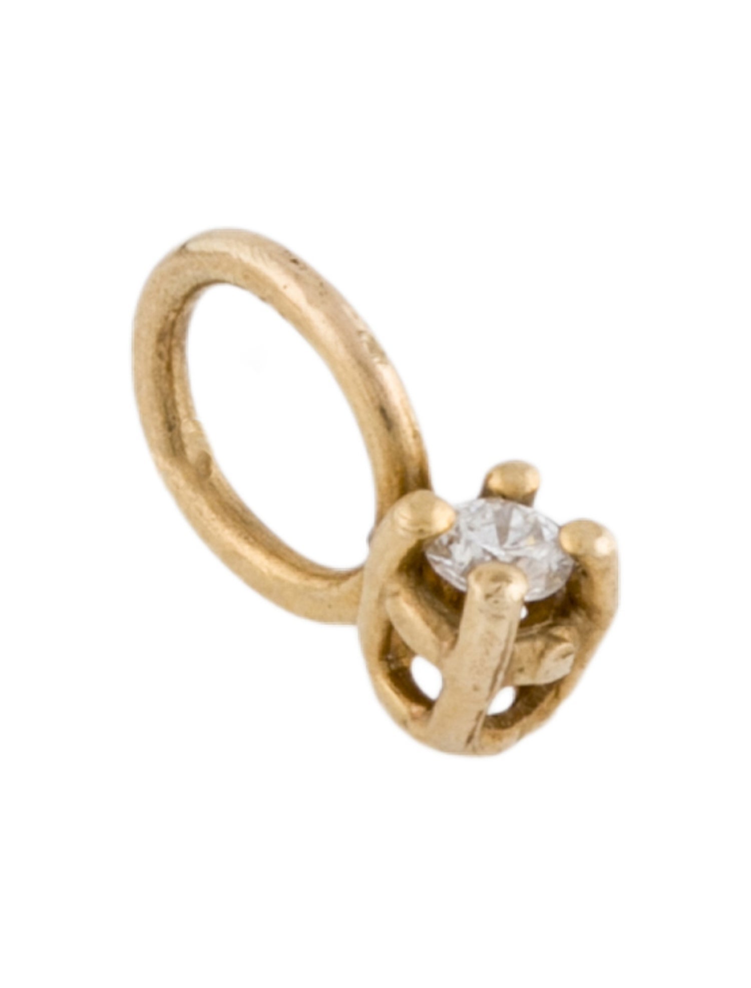 Charm 14K Diamond Pendant