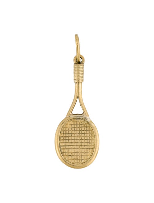 Charm 18K Tennis Racket Charm