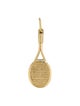 Charm 18K Tennis Racket Charm