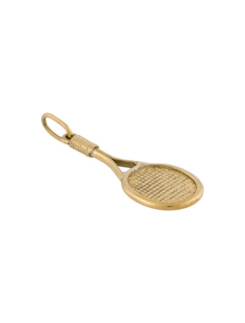 Charm 18K Tennis Racket Charm
